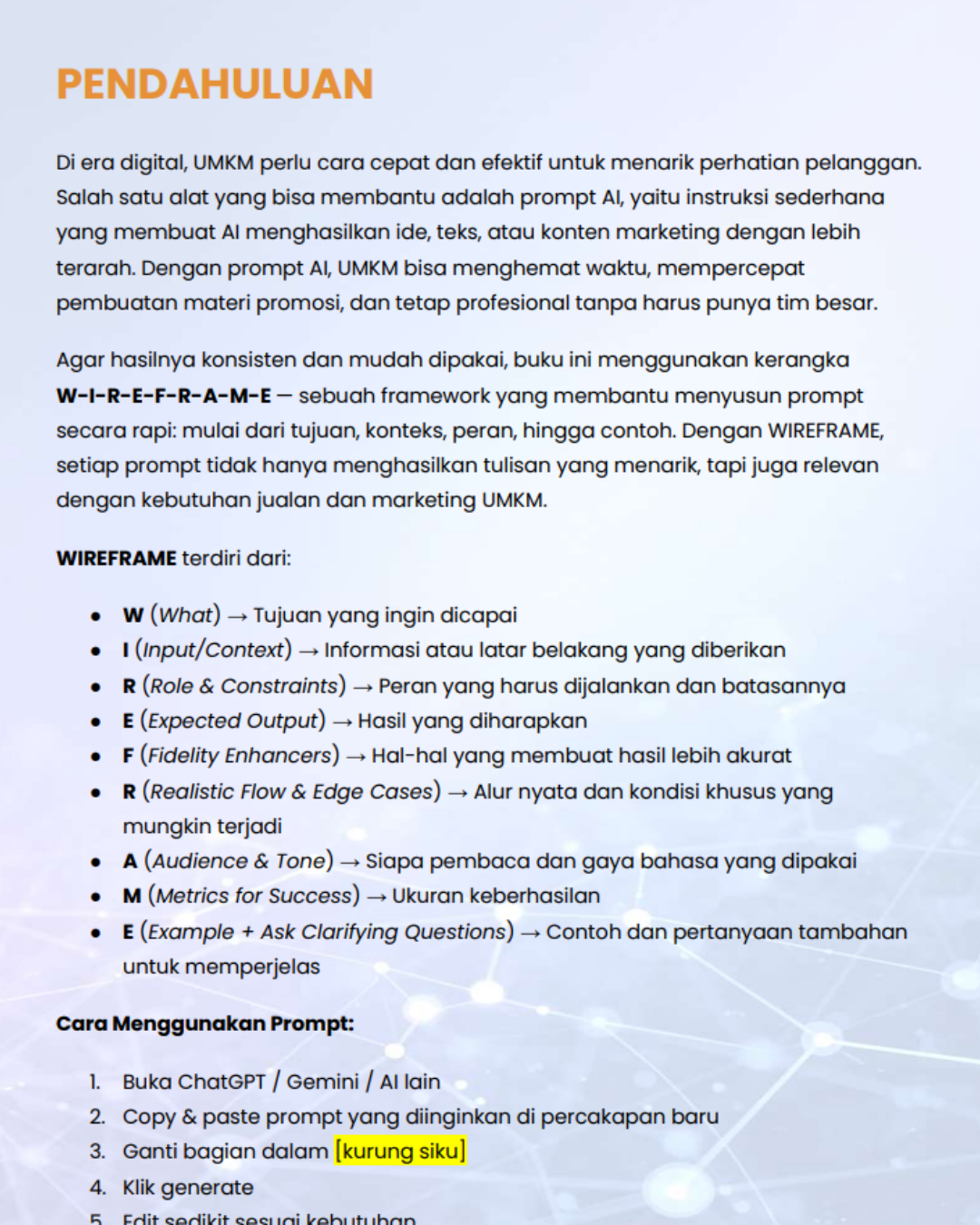 [EBOOK] RAHASIA JUALAN ERA DIGITAL: 70 Prompt AI yang bisa bikin Usaha Kamu Melesat!