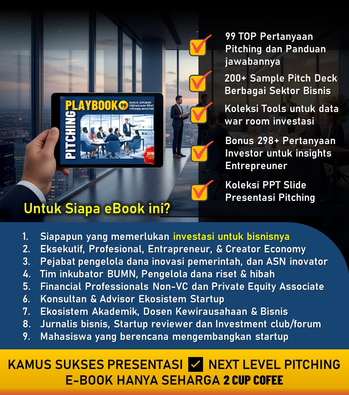 Pitching Playbook (KAMUS SUKSES TANYA-JAWAB PRESENTASI NEXT LEVEL PITCHING) by agus wahyudi