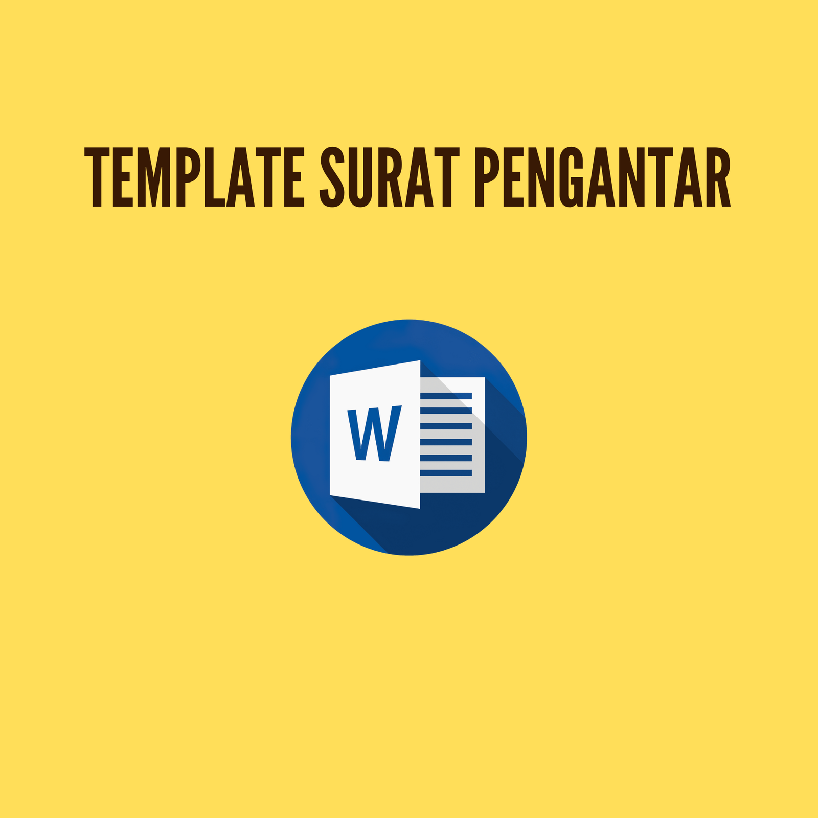 Template Surat Pengantar