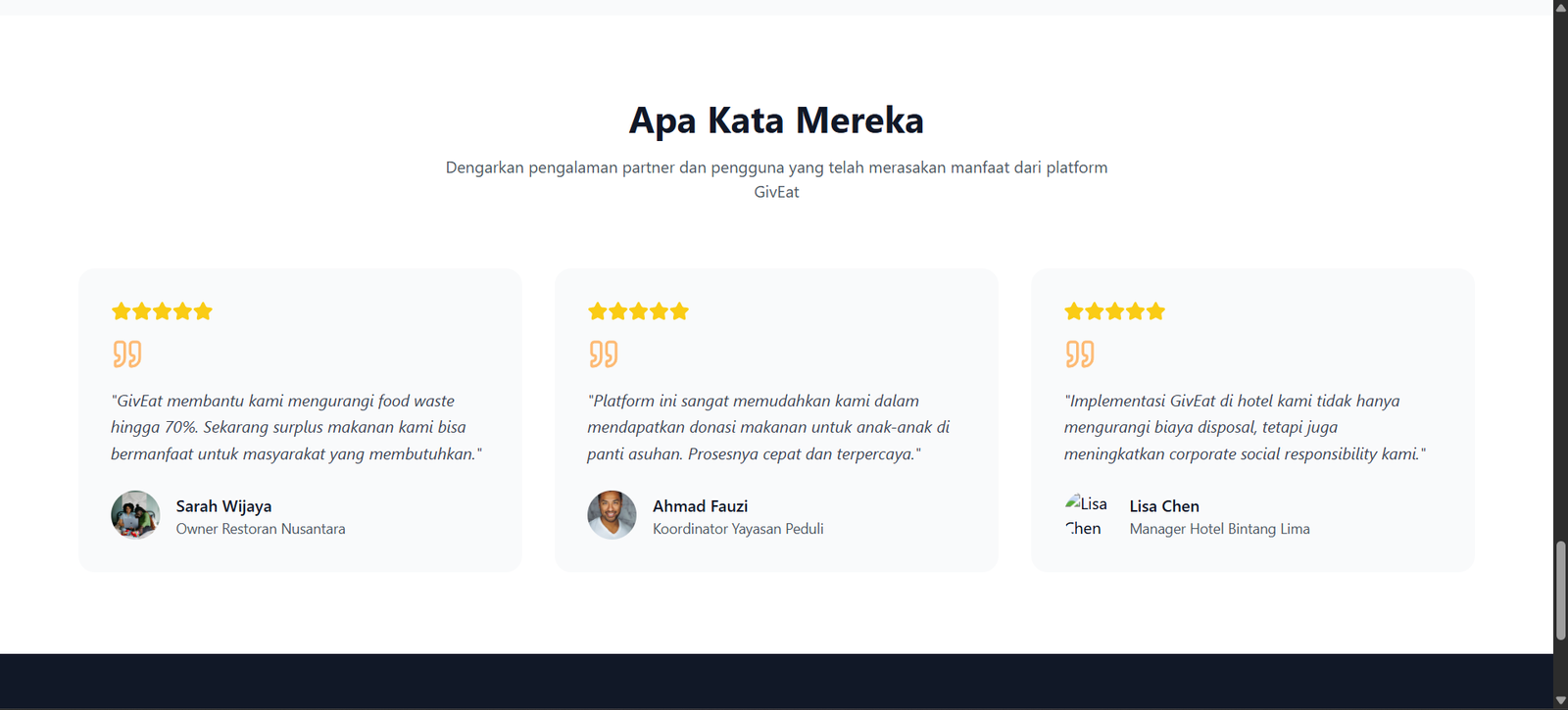 Landing Page Bisnis Interaktif